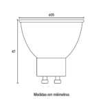 Lâmpada LED MR11 GU10 4W 250Lm Bivolt 6.500K
