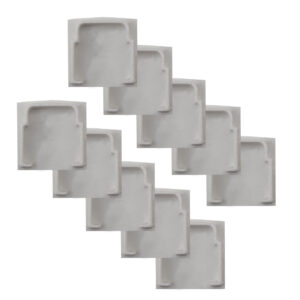 Kit Tampa | Perfil Sobrepor 23x23 10un - Branco Fosco