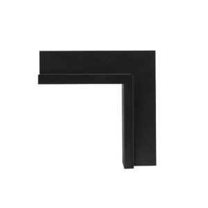 Emenda Perfil Decor Sob Duplo 65x36 Teto-Parede - Preto