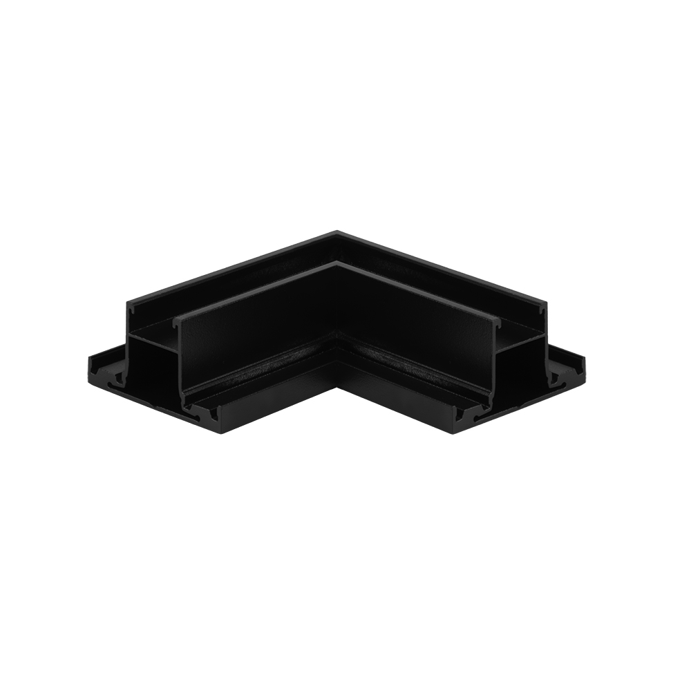 Emenda Perfil Decor Sobrepor Duplo 65x36 Teto-Teto - Preto