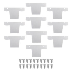 Kit Tampa | Perfil Decor Sobrepor Duplo 65x36 10un - Branco Fosco
