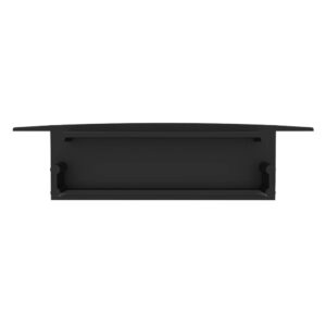 Kit 10 Tampas para Perfil 40x10mm - Preto