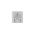 Kit 10 Tampas para Perfil 8x9mm - Branco Fosco