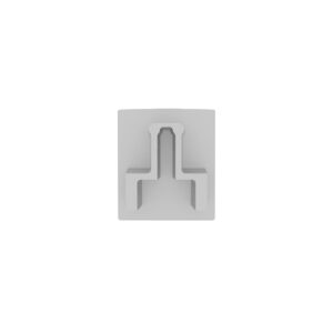 Kit 10 Tampas para Perfil 8x9mm - Branco Fosco