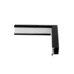 Emenda Perfil Embutir 25x14mm Teto-Parede - Preto