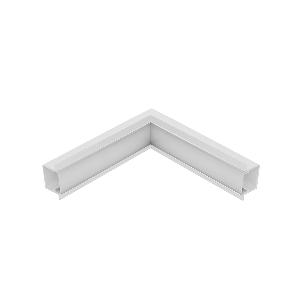 Emenda Perfil Embutir 25x14mm Teto-Parede - Branco Fosco