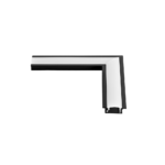 Emenda Perfil Embutir 24x7mm Teto-Teto - Preto