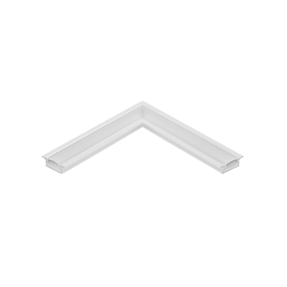 Emenda Perfil Embutir 24x7mm Teto-Teto - Branco Fosco
