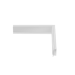 Emenda Perfil Embutir 24x7mm Teto-Parede - Branco Fosco