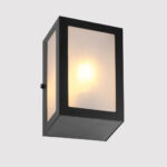 Arandela Verti Retangular 40W IP54 - Preto
