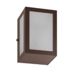 Arandela Verti Retangular 40W IP54 - Marrom Gold