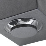 Arandela LED Magna Slim Bivolt 6W 3.000K - Preto