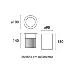 Embutido Solo LED Focus Redondo 30W 12° IP67 - Inox