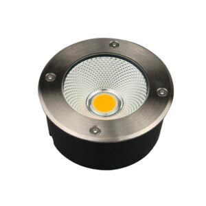 Embutido de Solo LED Airon 100mm IP67 10W Bivolt 3.000K - Inox