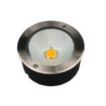 Embutido de Solo LED Airon 120mm IP67 15W Bivolt 3.000K - Inox