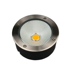 Embutido de Solo LED Airon 120mm IP67 15W Bivolt 3.000K - Inox
