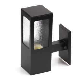 Arandela Garten Lente Vidro - Preto Fosco