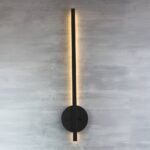 Arandela LED Lucy 60cm 12W Bivolt 3.000K - Preto