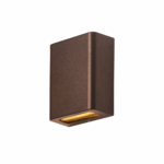 Arandela Fussen 2 Fachos 10x13cm - Marrom Gold