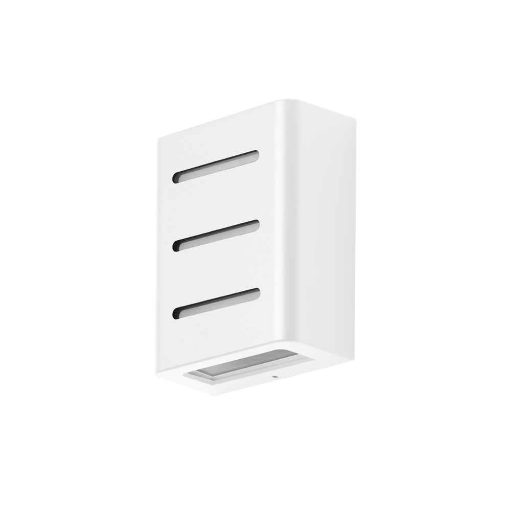 Arandela Fussen 3 Aletas 10x13cm - Branco Fosco
