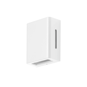 Arandela Fussen 2 Aletas Laterais 10x13cm - Branco Fosco