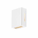 Arandela Fussen 2 Aletas Laterais 10x13cm - Branco Fosco