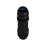 Conector Impermeável Reto IP68 Bivolt - Preto