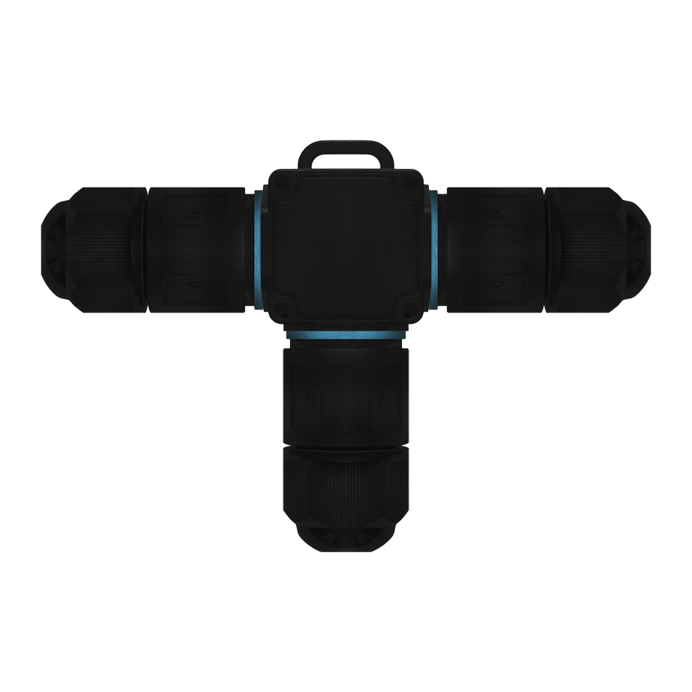 Conector Impermeável T IP68 Bivolt - Preto