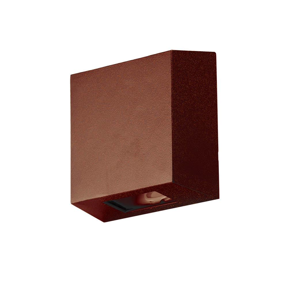 Arandela Slim 2 Fachos - Marrom Gold