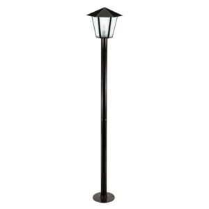 Poste Colonial Sextavado Simples 2,44m - Preto