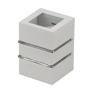 Arandela Flip 2 Aletas - Branco Fosco