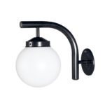 Arandela com Globo Boca 10 - Preto