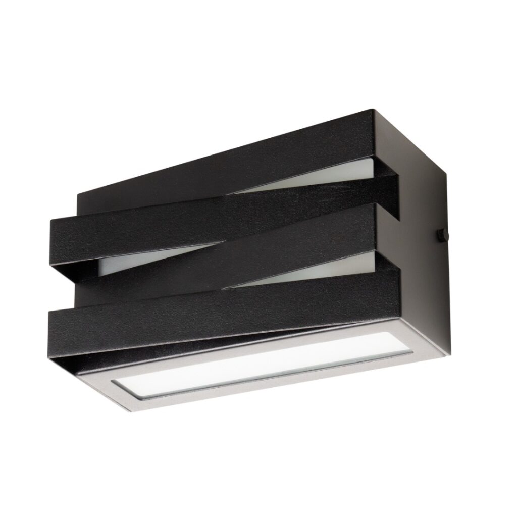 Arandela Trama Retangular 1xE27 Bivolt - Preto