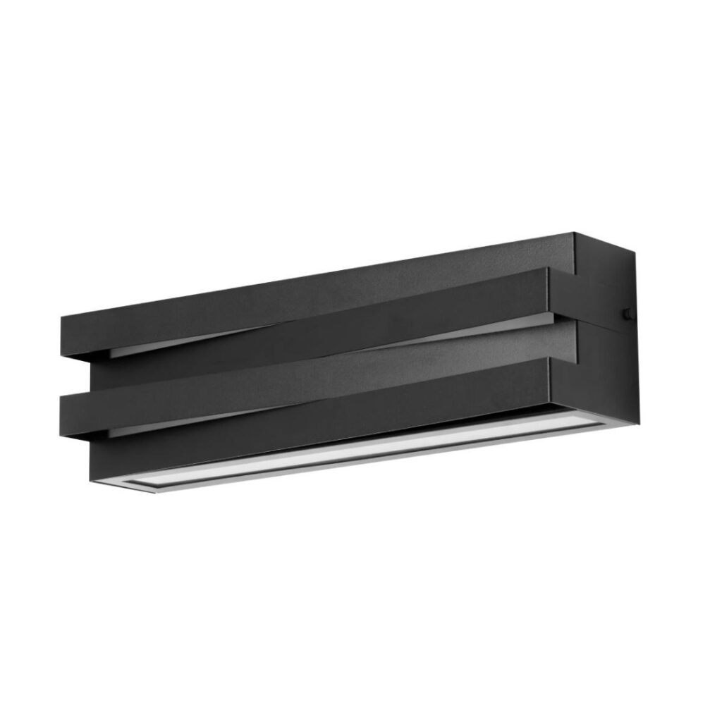 Arandela Trama Retangular Dupla 2xE27 Bivolt - Preto