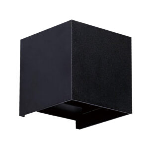 Arandela LED Free Alumínio Quadrada 6W 3.000K - Preto