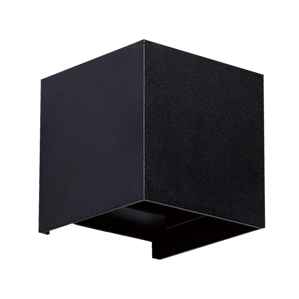 Arandela LED Free Alumínio Quadrada 6W 3.000K - Preto
