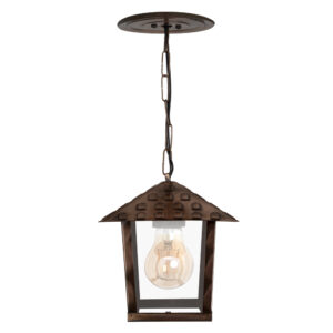 Pendente Colonial Nina Vidro Liso - Cobre