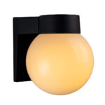 Arandela Esfera IP54 1xE27 - Preto