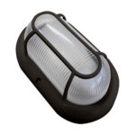 Tartaruga Clean IP44 E27 Lente Policarbonato - Preto