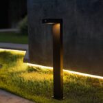 Balizador LED Lino Solar ABS IP65 5W 3.000K - Preto