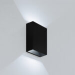 Arandela Mince 80mm LED 4W 6.500K - Preto
