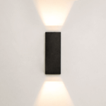 Arandela LED Light 4,3x12cm 5W IP65 Bivolt Facho Ajustável 3.000K - Preto