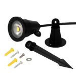 Espeto/Spot LED Easy IP65 5W Luz Verde - Preto