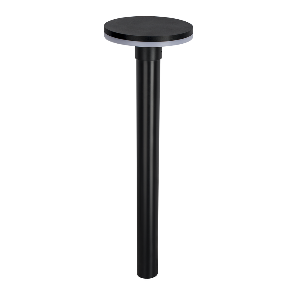 Balizador LED Eclipse ABS IP65 12W Bivolt 3.000K - Preto
