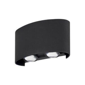 Arandela Magna LED ABS Bivolt 4W 3.000K - Preto
