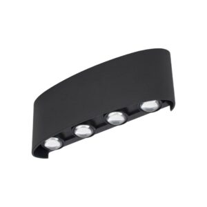 Arandela Magna LED ABS Bivolt 8W 3.000K - Preto