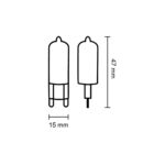 Lâmpada LED G9 2,5W 150lm 220V 3.000K