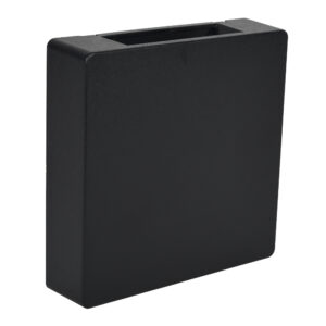 Arandela LED Clean Quadrada 2 Fachos 3W 3.000K - Preto