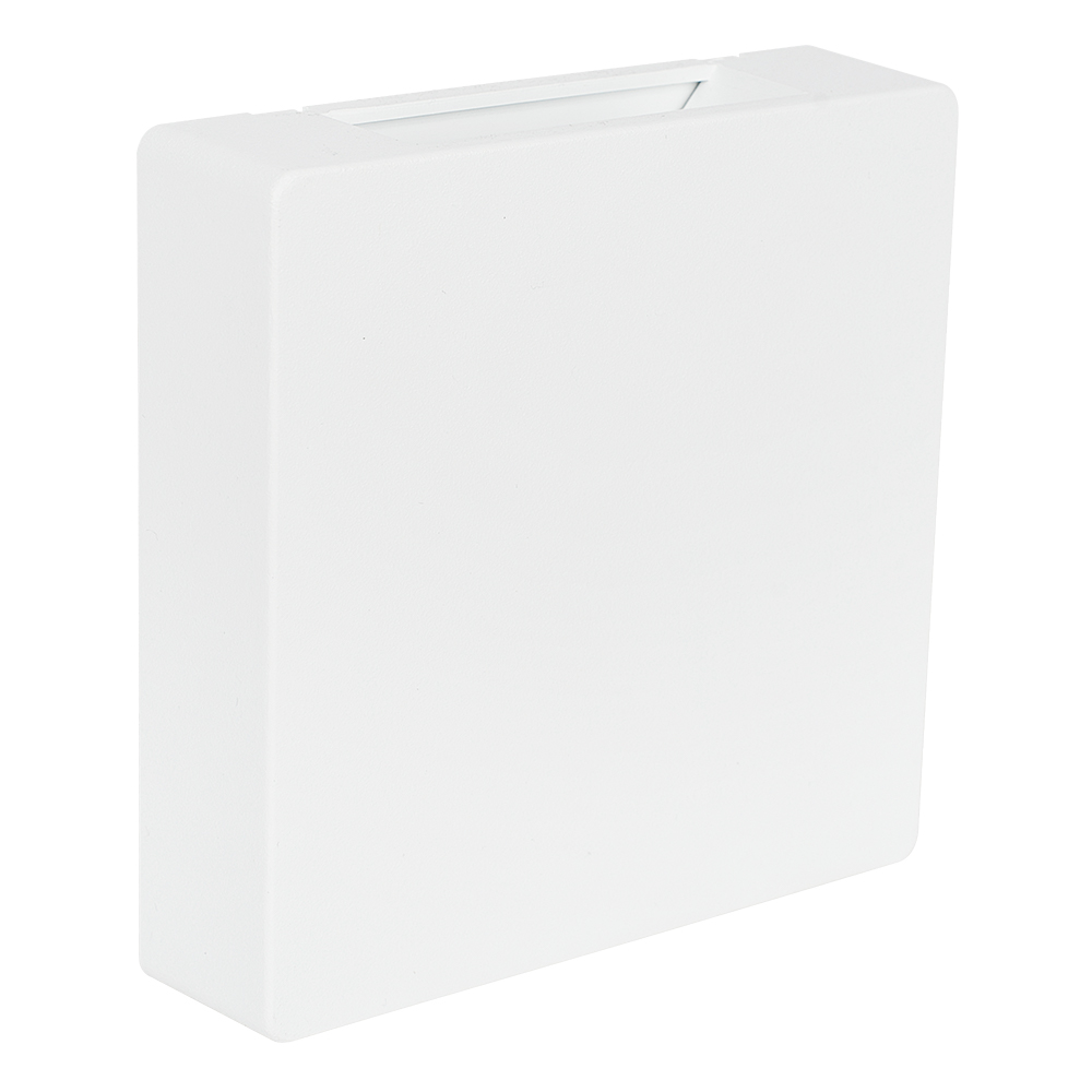 Arandela LED Clean Quadrada 2 Fachos 3W 3.000K - Branco
