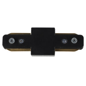Conector Reto p/ Trilhos Sobrepor - Preto